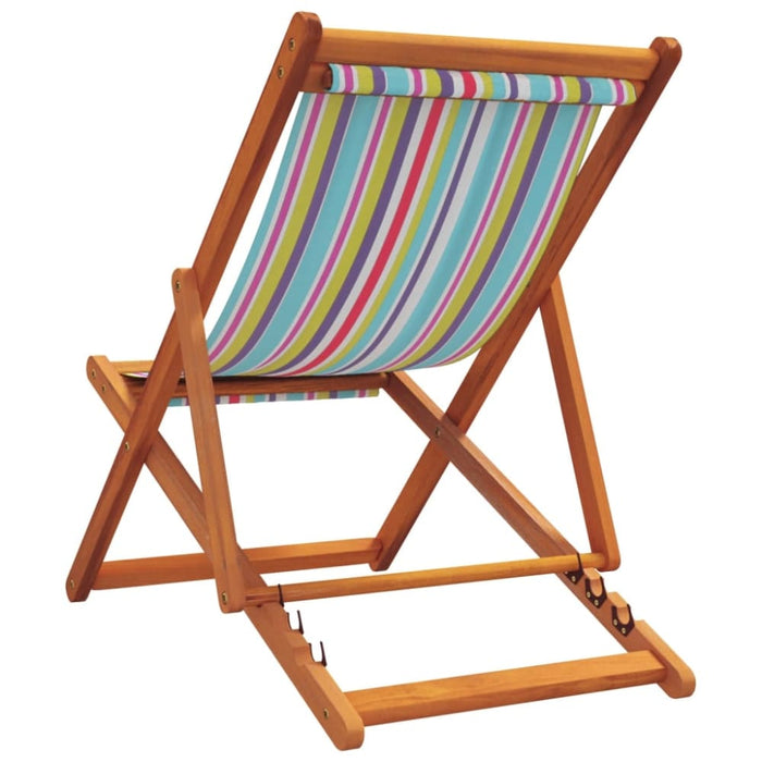 Folding Beach Chairs 2 Pcs Multicolour Fabric Txoaaka