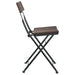 Folding Bistro Chairs 4 Pcs Brown Poly Rattan And Steel