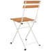 Folding Bistro Chairs 4 Pcs Solid Wood Acacia And Steel