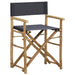 Folding Director’s Chairs 2 Pcs Dark Grey Bamboo