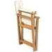 Folding Director’s Chairs 2 Pcs Solid Teak Wood Tbpipxn