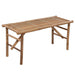 Folding Garden Bench With Cushion 118 Cm Bamboo Tbltnpl