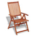 Folding Garden Chairs 2 Pcs Solid Acacia Wood Brown Aonxb