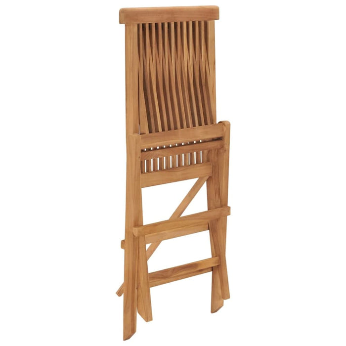 Folding Garden Chairs 2 Pcs Solid Teak Wood Aokkt