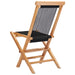 Folding Garden Chairs 2 Pcs Solid Teak Wood And Rope Aktlt