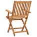 Folding Garden Chairs 2 Pcs Solid Teak Wood Topoba