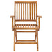 Folding Garden Chairs 2 Pcs Solid Teak Wood Topoba