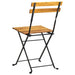 Folding Garden Chairs 2 Pcs Steel And Solid Acacia Wood