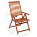 Folding Garden Chairs 3 Pcs Solid Acacia Wood Tobxkt