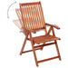 Folding Garden Chairs 3 Pcs Solid Acacia Wood Tobxkt