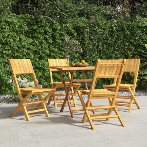 Folding Garden Chairs 4 Pcs 47x61x90 Cm Solid Wood Teak