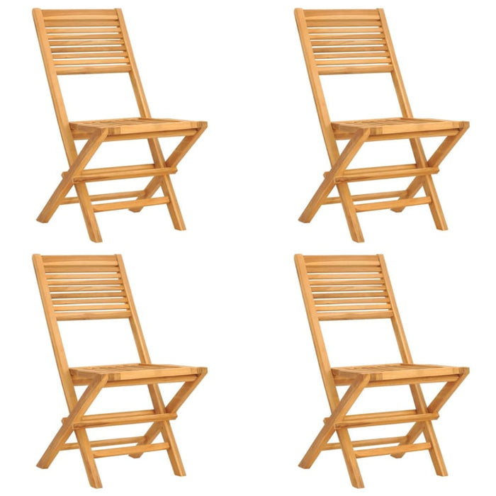 Folding Garden Chairs 4 Pcs 47x62x90 Cm Solid Wood Teak