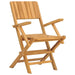 Folding Garden Chairs 4 Pcs 55x61x90 Cm Solid Wood Teak