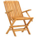 Folding Garden Chairs 4 Pcs 61x67x90 Cm Solid Wood Teak