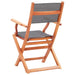 Folding Garden Chairs 4 Pcs Grey Solid Eucalyptus Wood