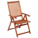 Folding Garden Chairs 4 Pcs Solid Acacia Wood Tblppop