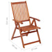 Folding Garden Chairs 4 Pcs Solid Acacia Wood Tblppop