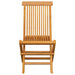 Folding Garden Chairs 6 Pcs Solid Teak Wood Tblppxi