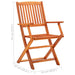 Folding Garden Chairs 8 Pcs Solid Eucalyptus Wood Tbnioan