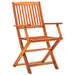 Folding Garden Chairs 8 Pcs Solid Eucalyptus Wood Tbnioan