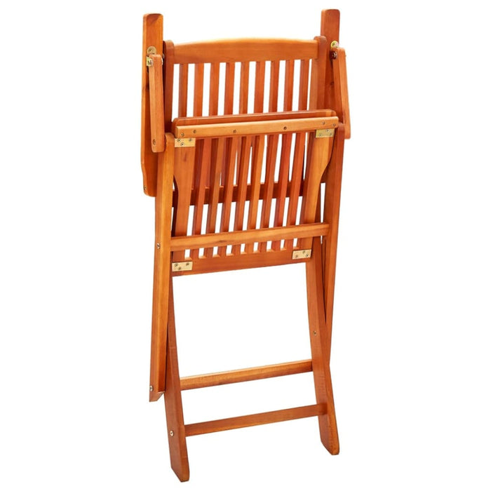 Folding Garden Chairs 8 Pcs Solid Eucalyptus Wood Tbnioan