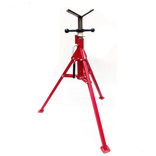 Folding Jack Stand 120cm Heavy Duty v Head Pipe Adjustable