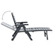 Folding Sun Lounger Plastic Anthracite Anipl