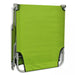 Folding Sun Lounger Powder-coated Steel Apple Green Aoanb