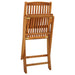 Folding Outdoor Chairs 4 Pcs Solid Acacia Wood Altab