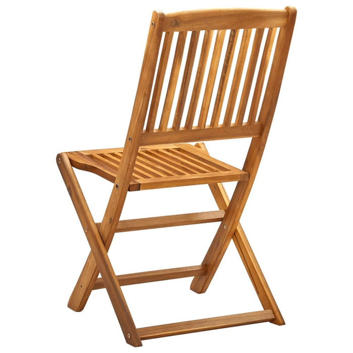 Folding Outdoor Chairs 4 Pcs Solid Acacia Wood Altab