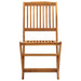 Folding Outdoor Chairs 4 Pcs Solid Acacia Wood Altab