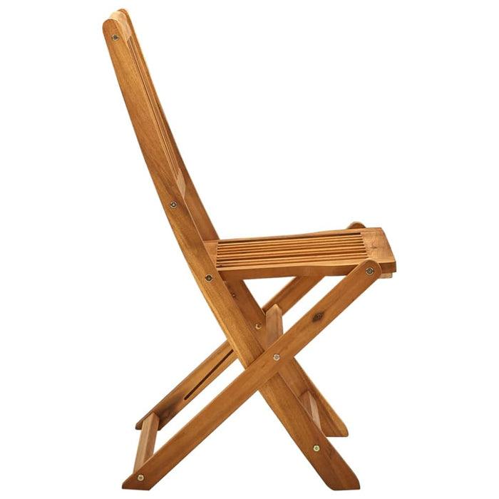 Folding Outdoor Chairs 4 Pcs Solid Acacia Wood Altab