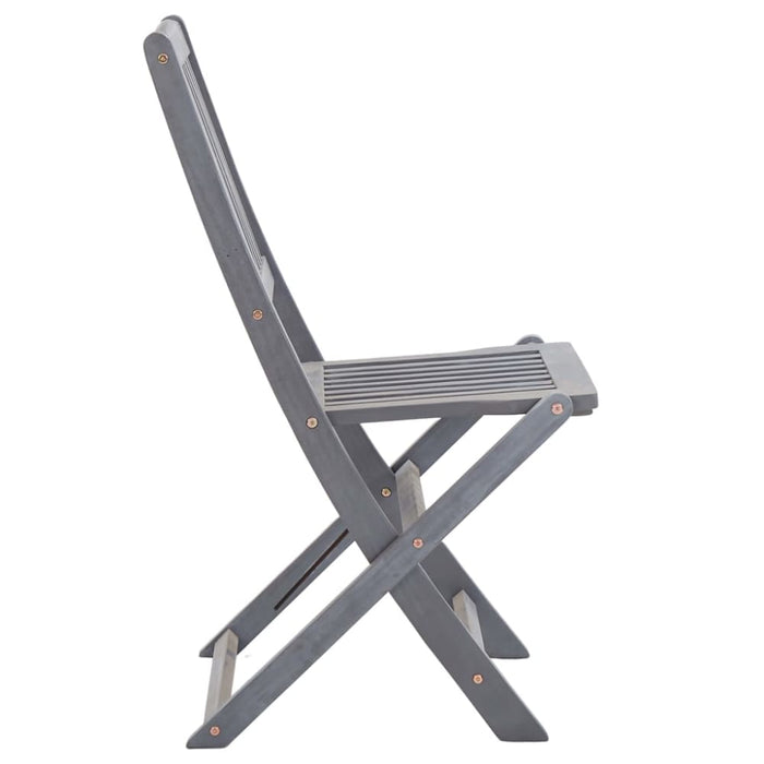 Folding Outdoor Chairs 4 Pcs Solid Acacia Wood Alttl