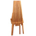 Folding Outdoor Lounge Chairs 2 Pcs Solid Acacia Wood Apkip