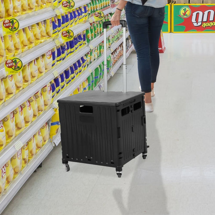 Folding Shopping Trolley Cart Portable Rolling Grocery