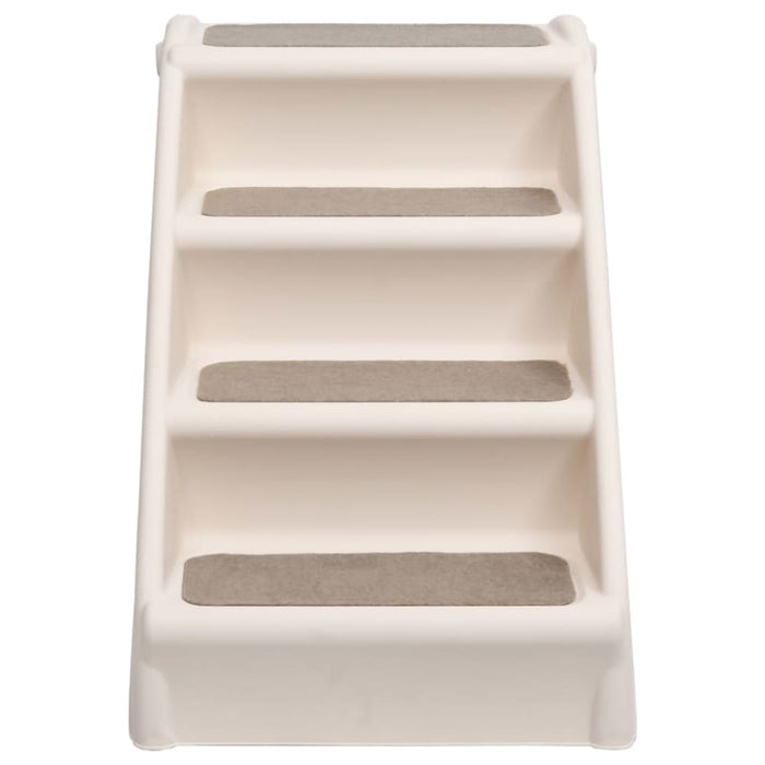 Folding Dog Stairs Cream 62x40x49.5 Cm