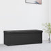 Folding Storage Bench Black Faux Linen Ttniko