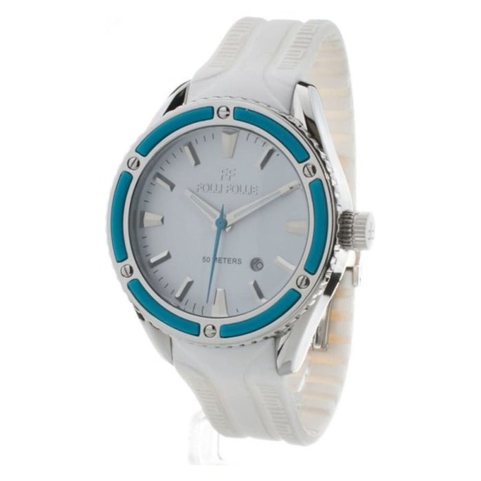 Folli Follie Wf0t027zdl Ladies Quartz Watch White 42mm