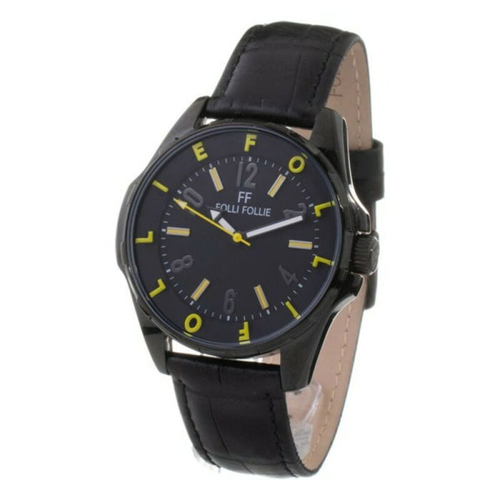 Folli Follie Wf13y006spy Unisex Black Watch Quartz 40mm