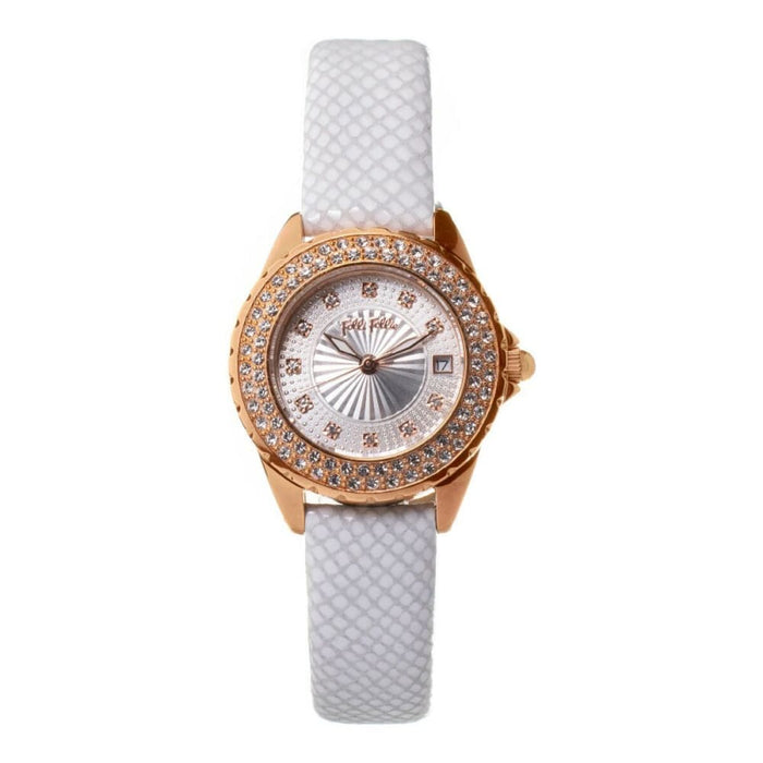 Folli Follie Wf1b006st Ladies Quartz Watch Silver 33mm