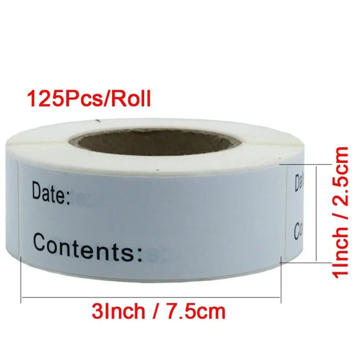 Food Storage Date Labels 1 Roll Of Stickers For Kitchen