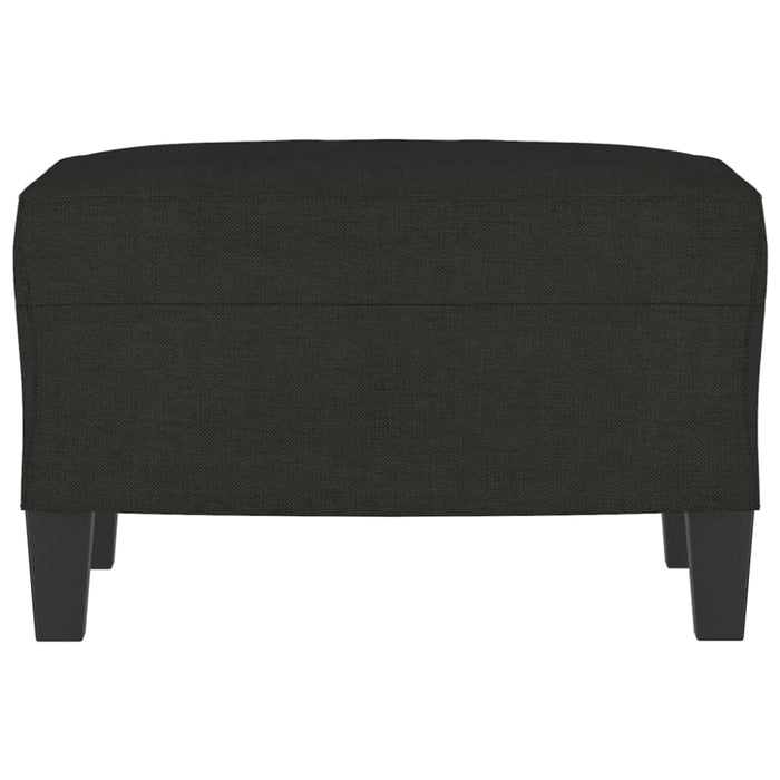 Footstool Black 60x50x41 Cm Fabric Taktto