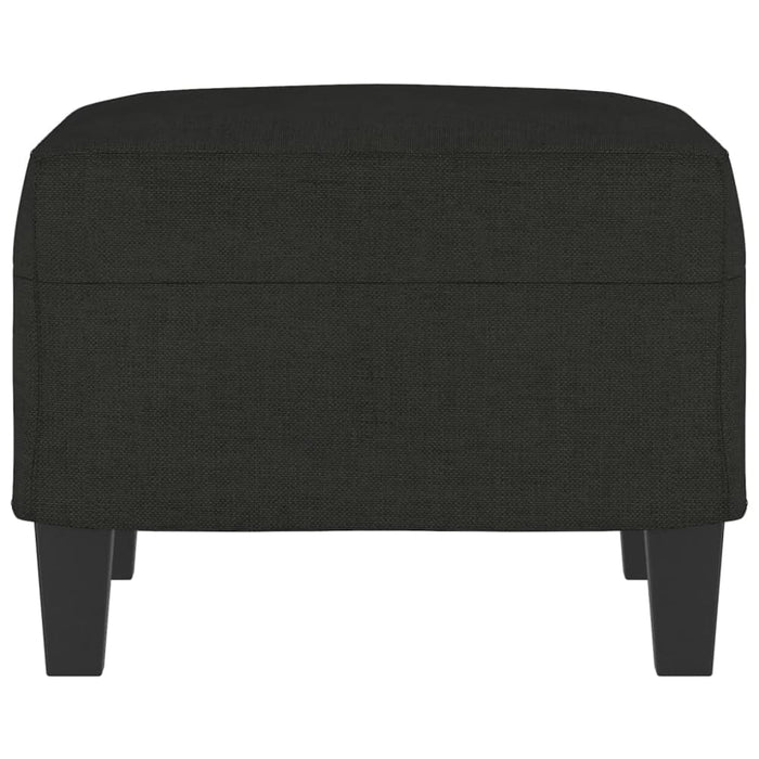 Footstool Black 60x50x41 Cm Fabric Taktto