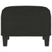 Footstool Black 60x50x41 Cm Fabric Taktto