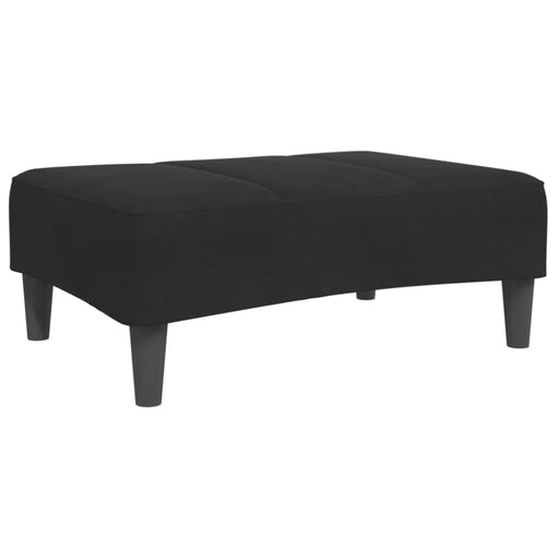 Footstool Black 77x55x31 Cm Velvet Abbitin