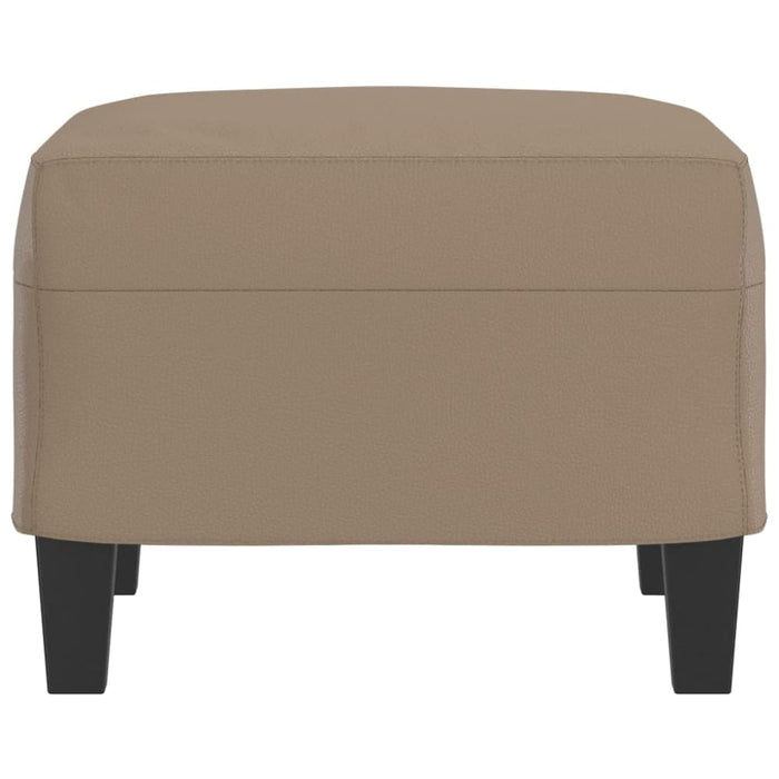 Footstool Cappuccino 60x50x41 Cm Faux Leather Taktab