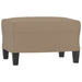 Footstool Cappuccino 60x50x41 Cm Faux Leather Taktab