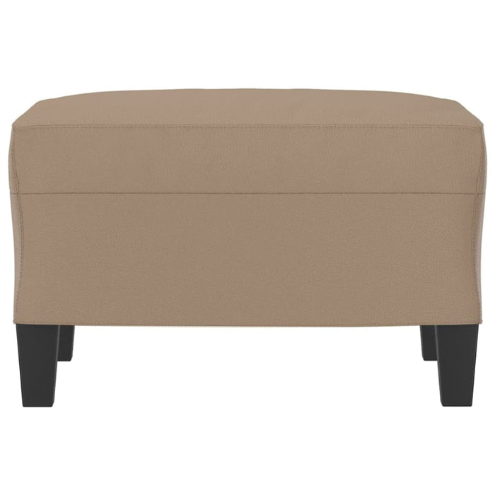 Footstool Cappuccino 60x50x41 Cm Faux Leather Taktab