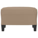 Footstool Cappuccino 60x50x41 Cm Faux Leather Taktab