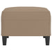 Footstool Cappuccino 70x55x41 Cm Faux Leather Taktol